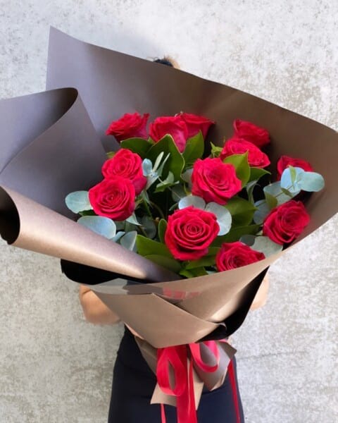 Bouquet of 12 Red Roses | Beautiful Roses Sydney