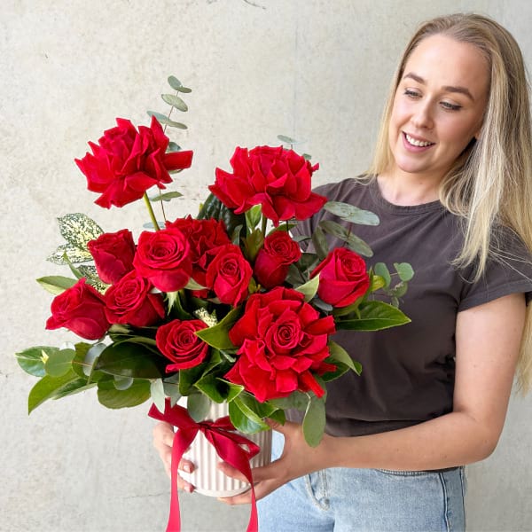 Endless Love | 12 Premium Red Rose Arrangement